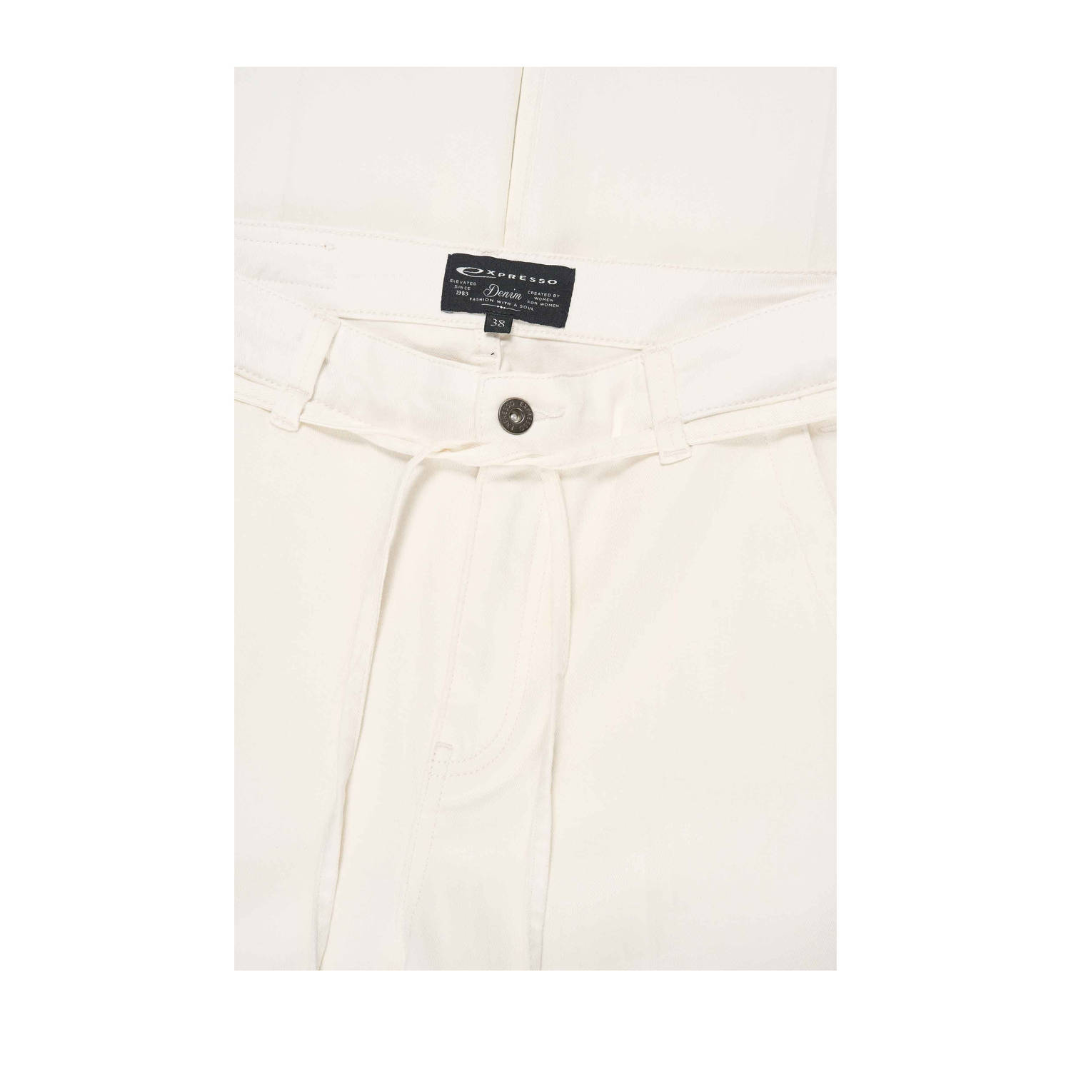Expresso high waist flared jeans ecru