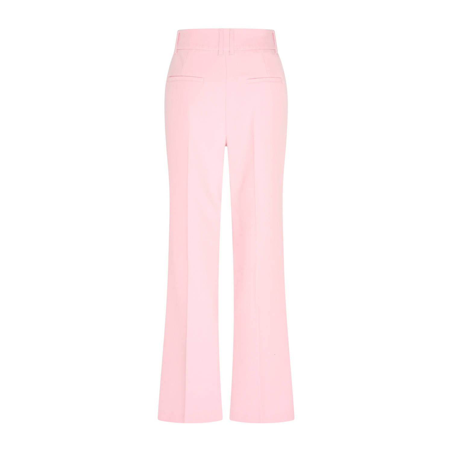 Expresso flared high waist pantalon lichtroze