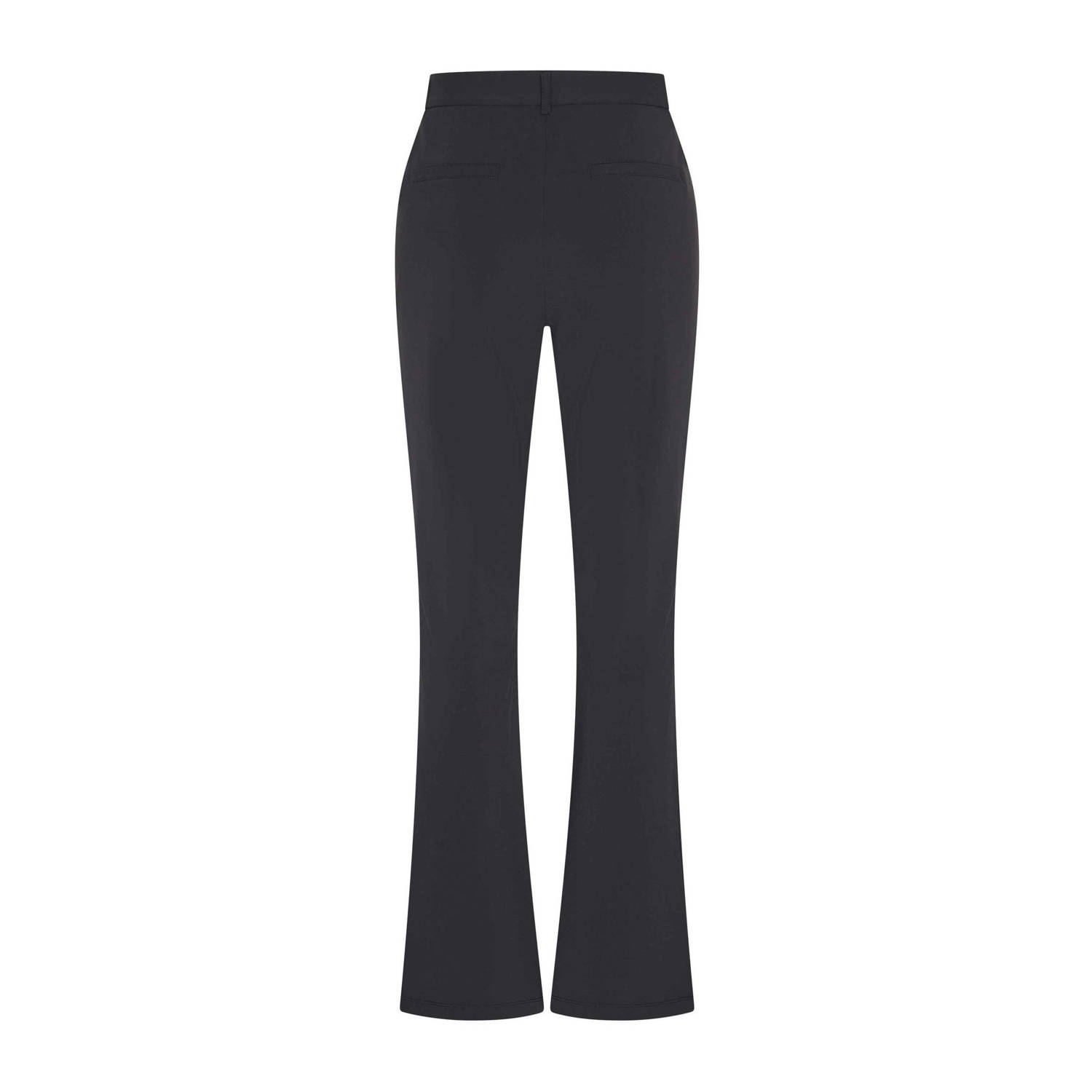 Expresso flared high waist pantalon zwart