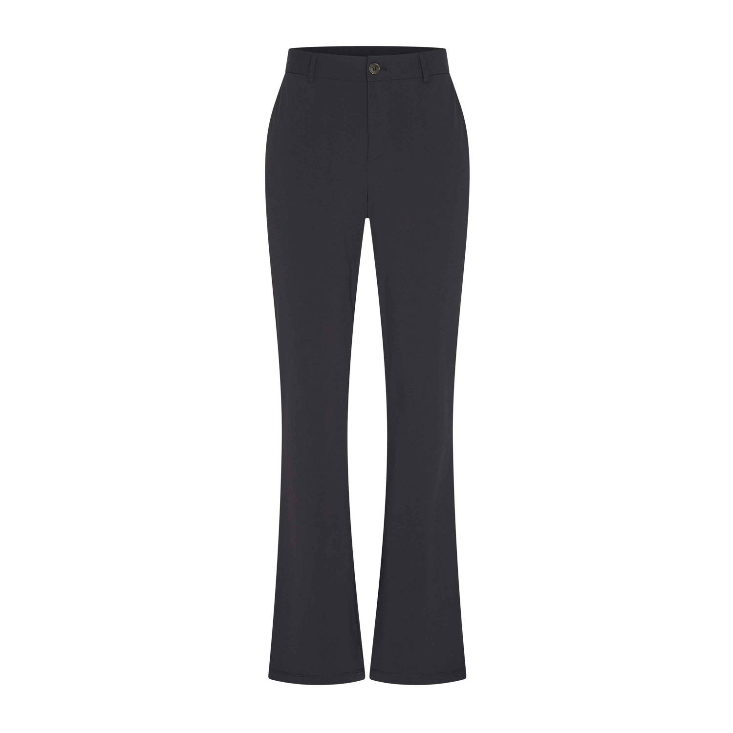 Expresso flared high waist pantalon zwart