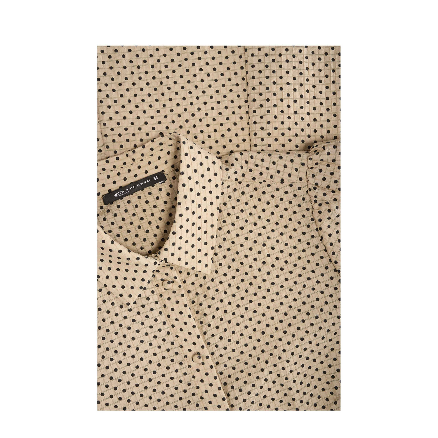 Expresso blousejurk beige
