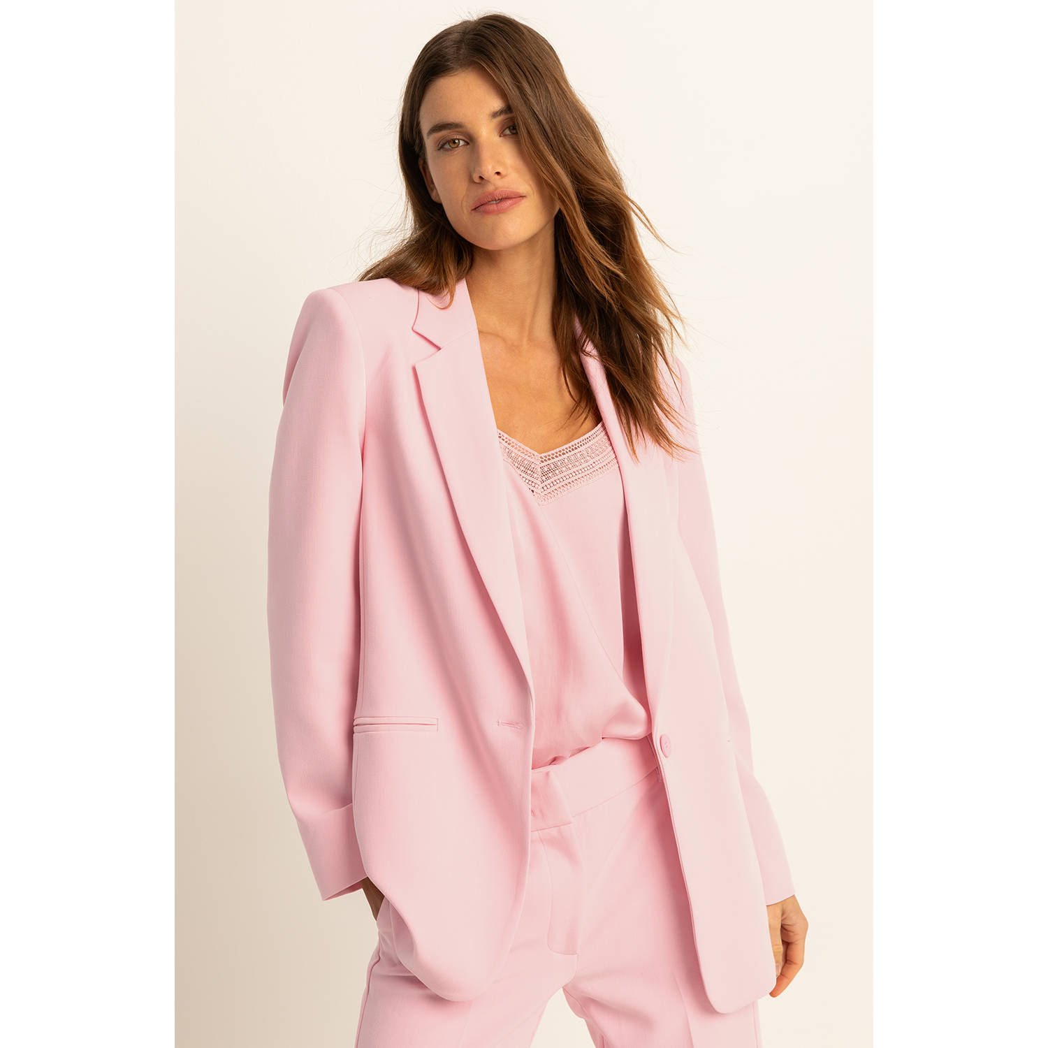 Expresso regular blazer lichtroze