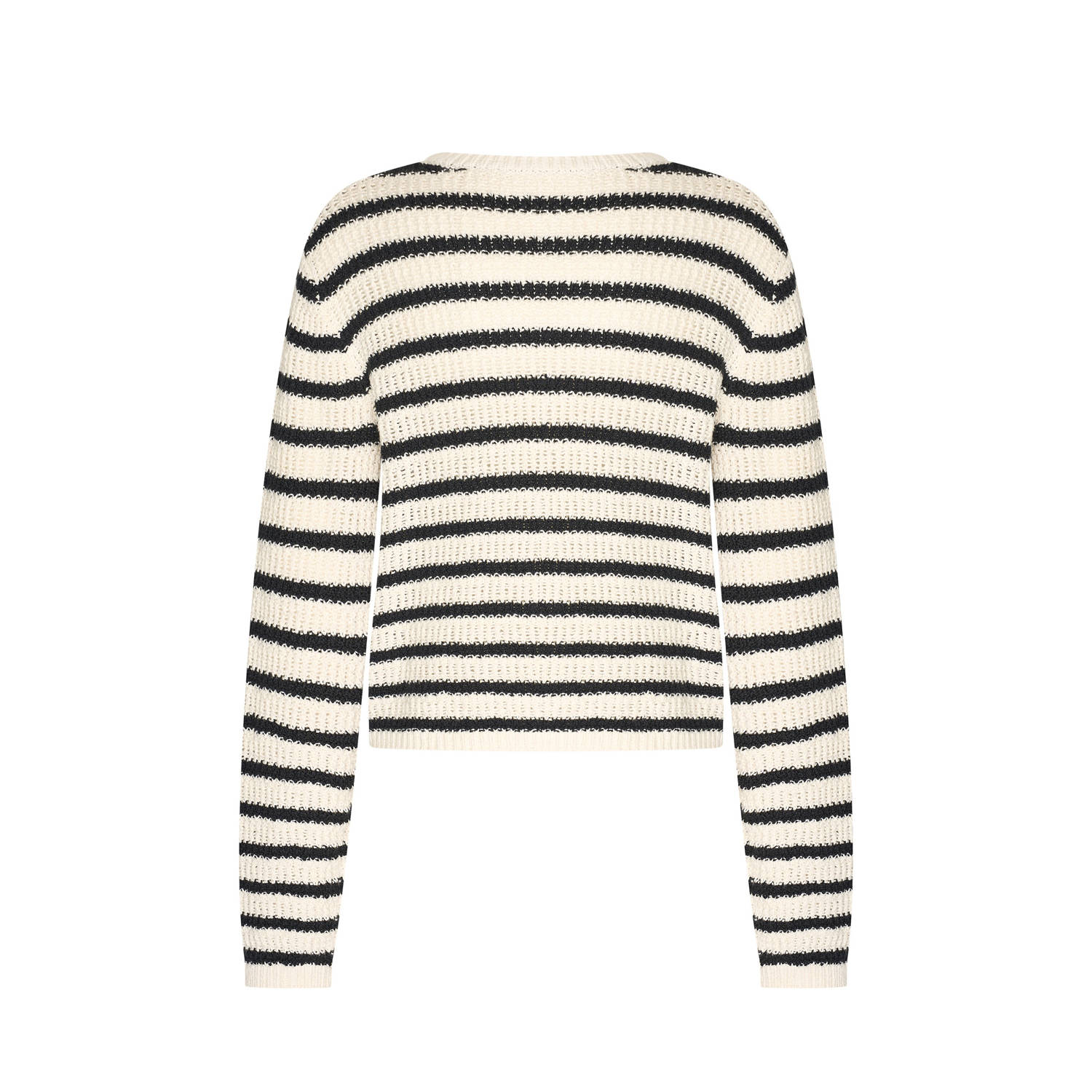 Expresso vest zwart grof gebreid
