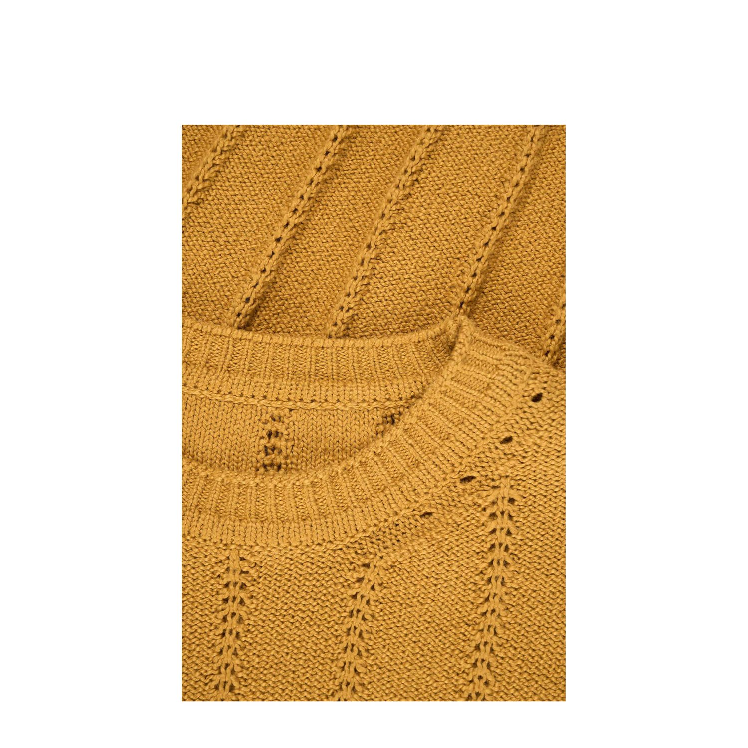 Expresso pullover ajour oker