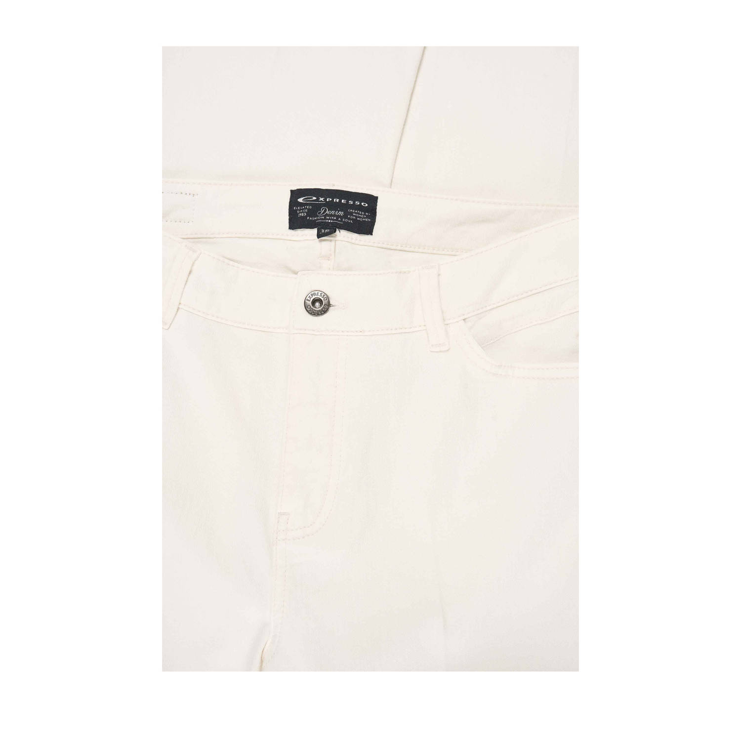Expresso high waist flared jeans ecru