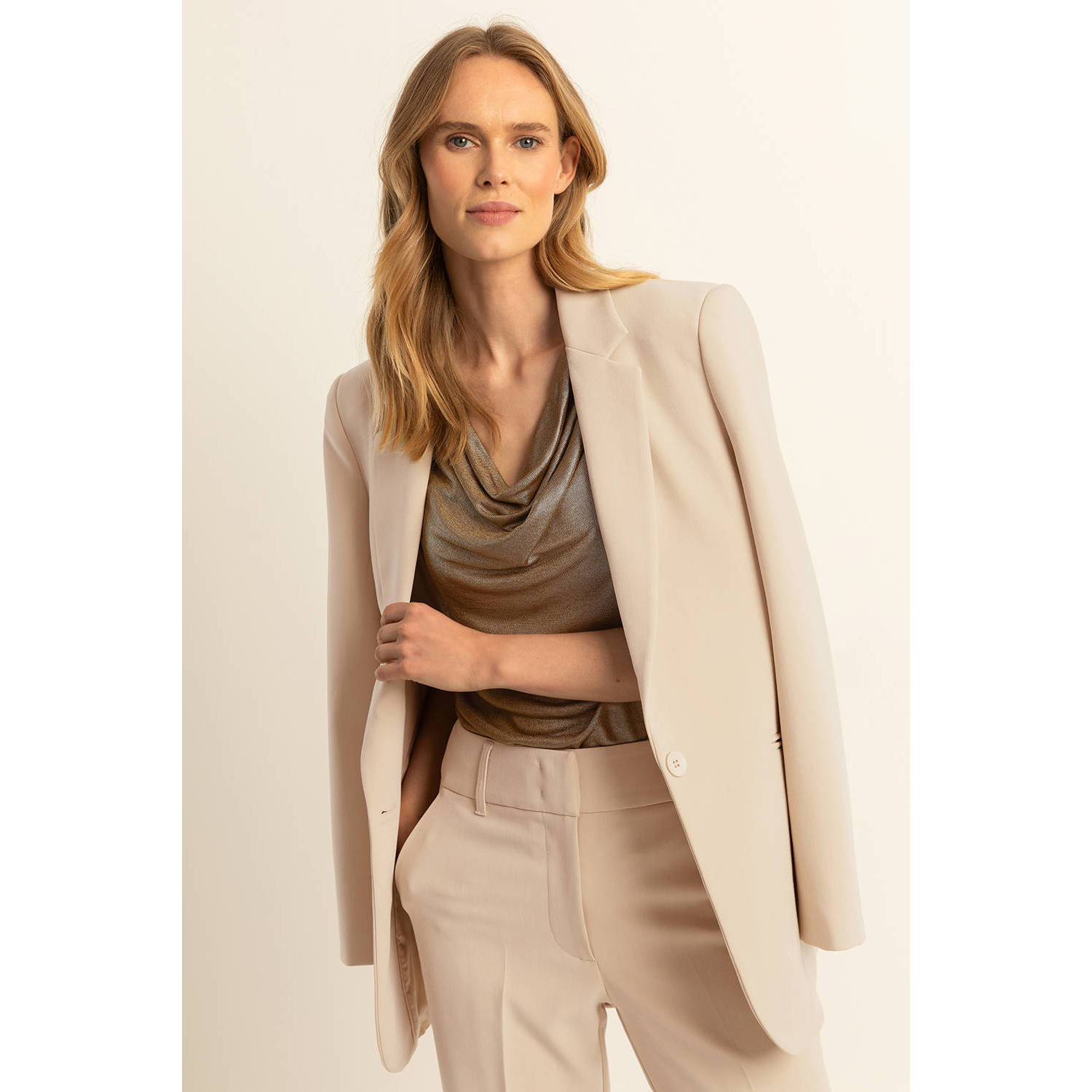 Expresso regular blazer zand