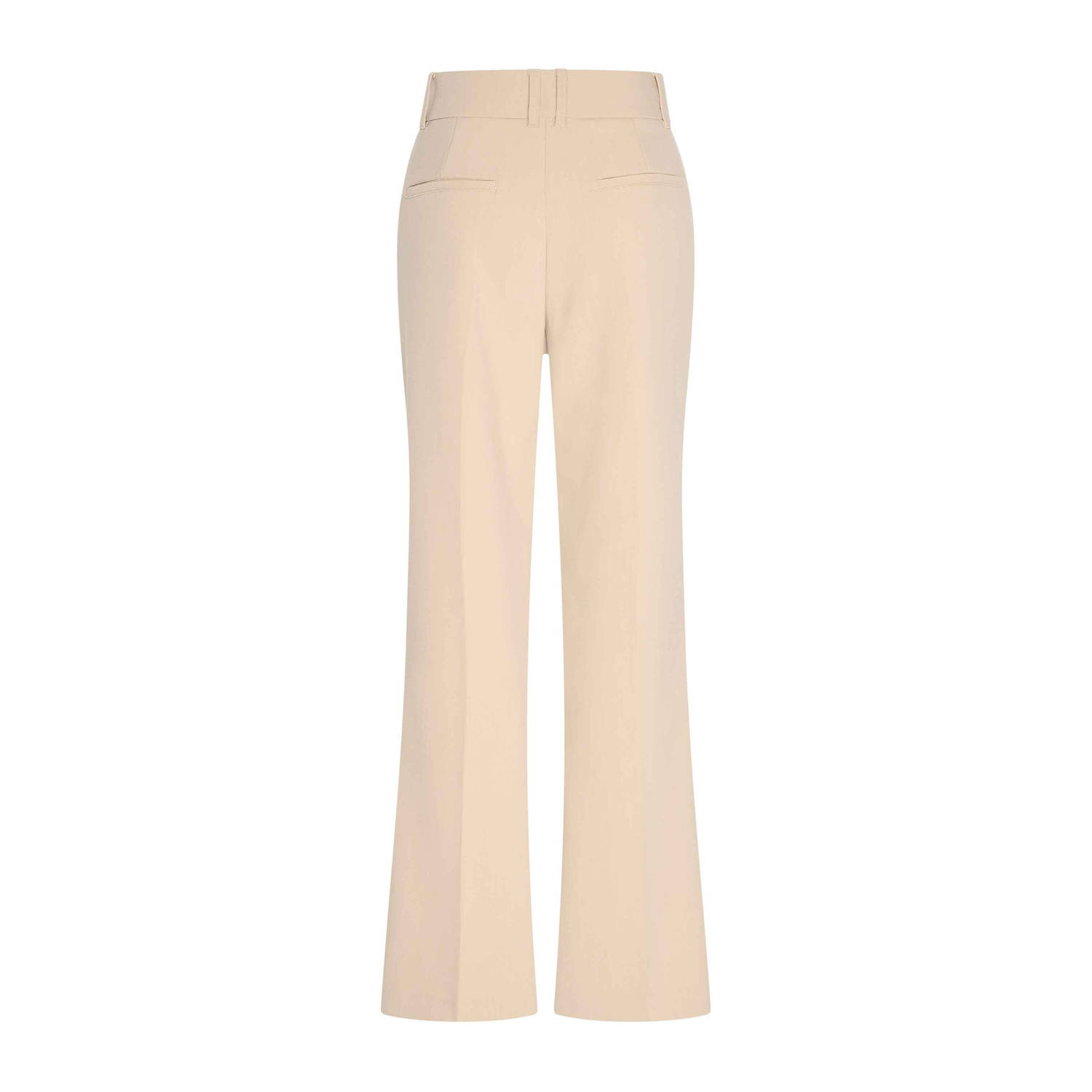 Expresso flared high waist pantalon beige