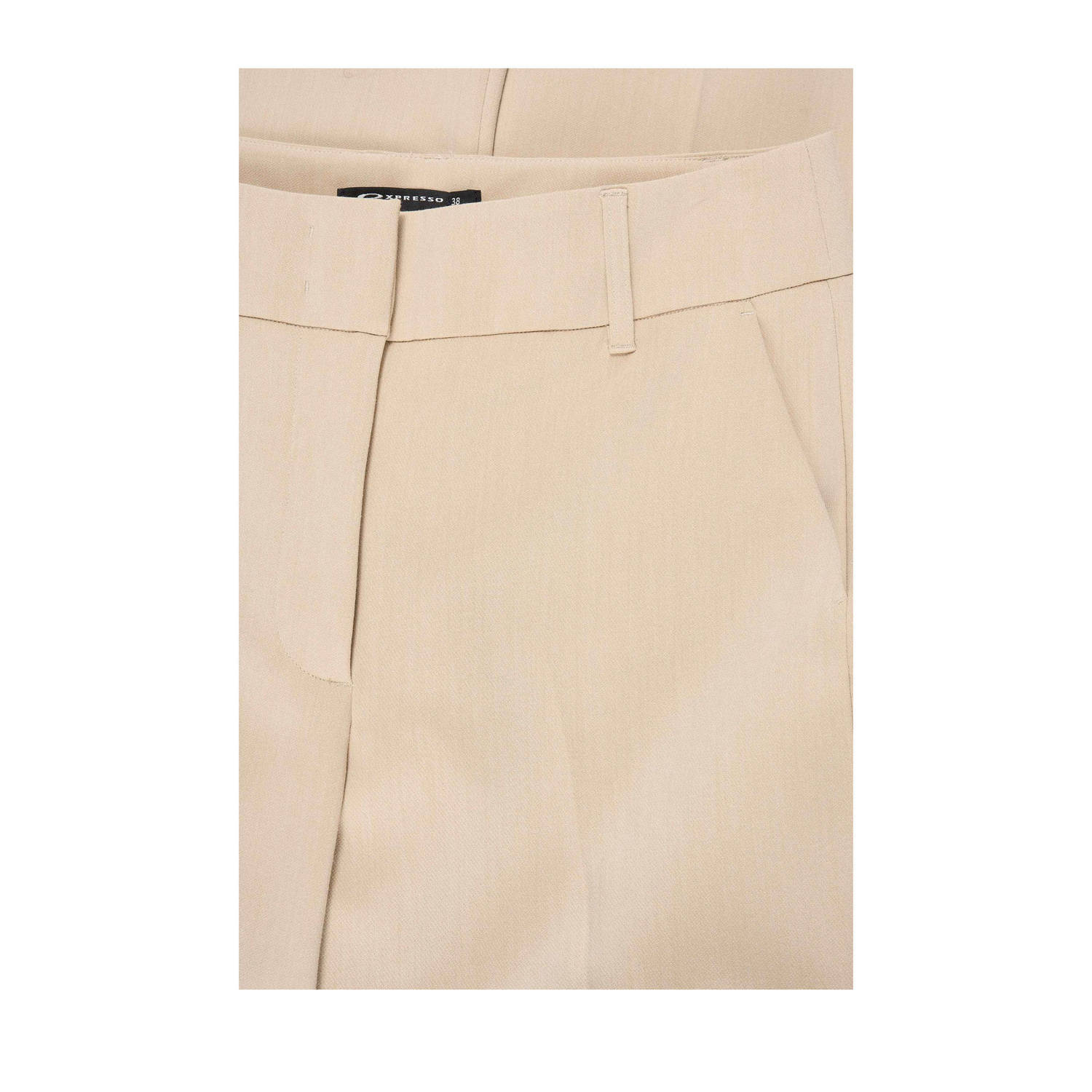 Expresso flared high waist pantalon beige