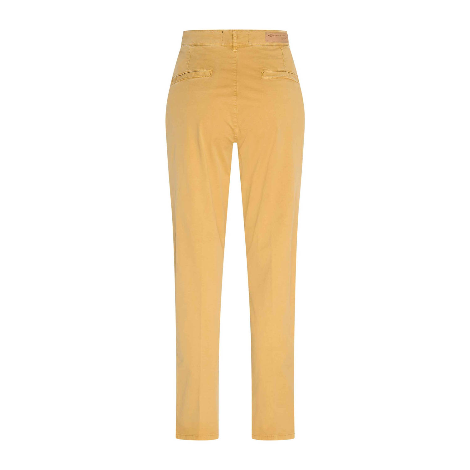 Expresso slim fit broek geel