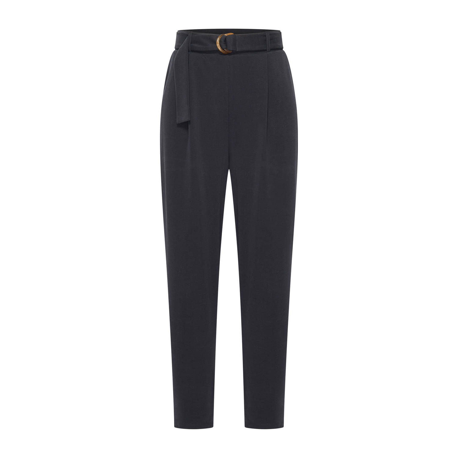 Expresso regular high waist broek zwart