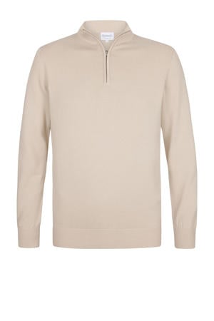 trui fijn gebreid beige