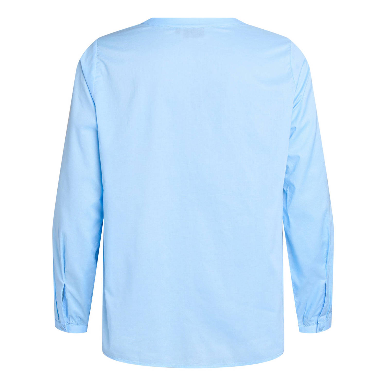 Zizzi blousetop lichtblauw broderie