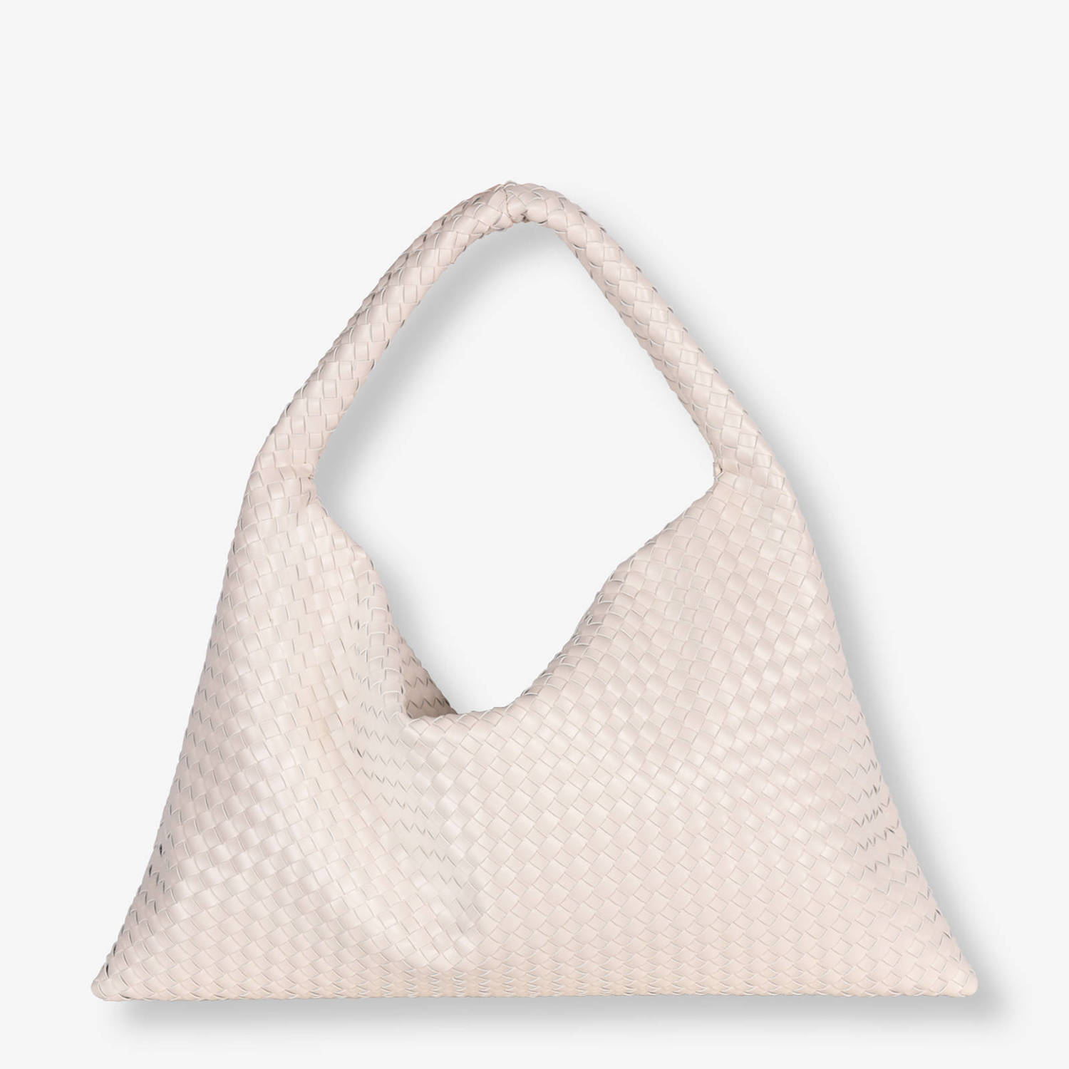 Alix the Label geweven schoudertas beige