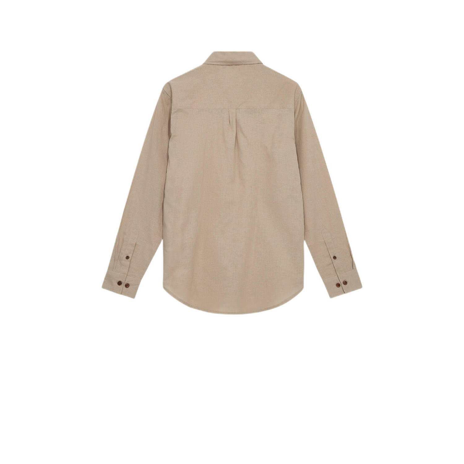 Anerkjendt linnen casual overhemd beige