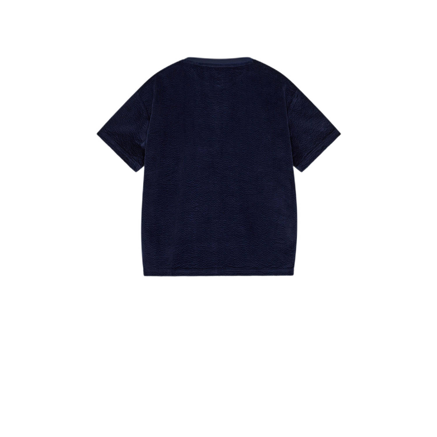 Anerkjendt corduroy T-shirt donkerblauw