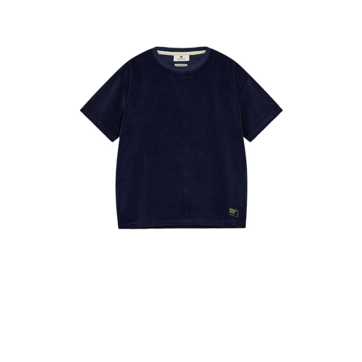 Anerkjendt Ribfluwelen T-shirt korte mouw Blue Heren