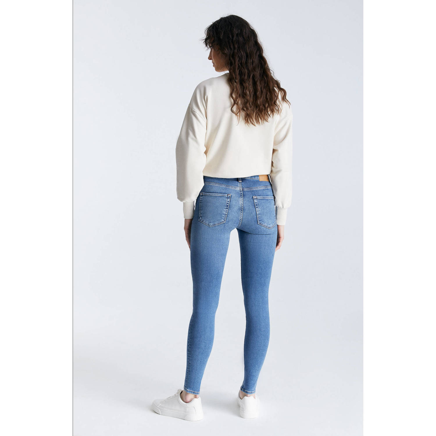 Cup of Joe Denim high waist skinny jeans medium blue denim