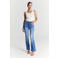 Cup of Joe Denim high waist flared jeans medium blue denim