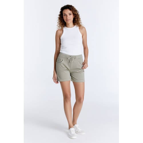Cup of Joe Denim slim regular waist casual short lichtgroen afbeelding