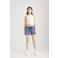 Cup of Joe Denim slim regular waist denim short medium blue denim