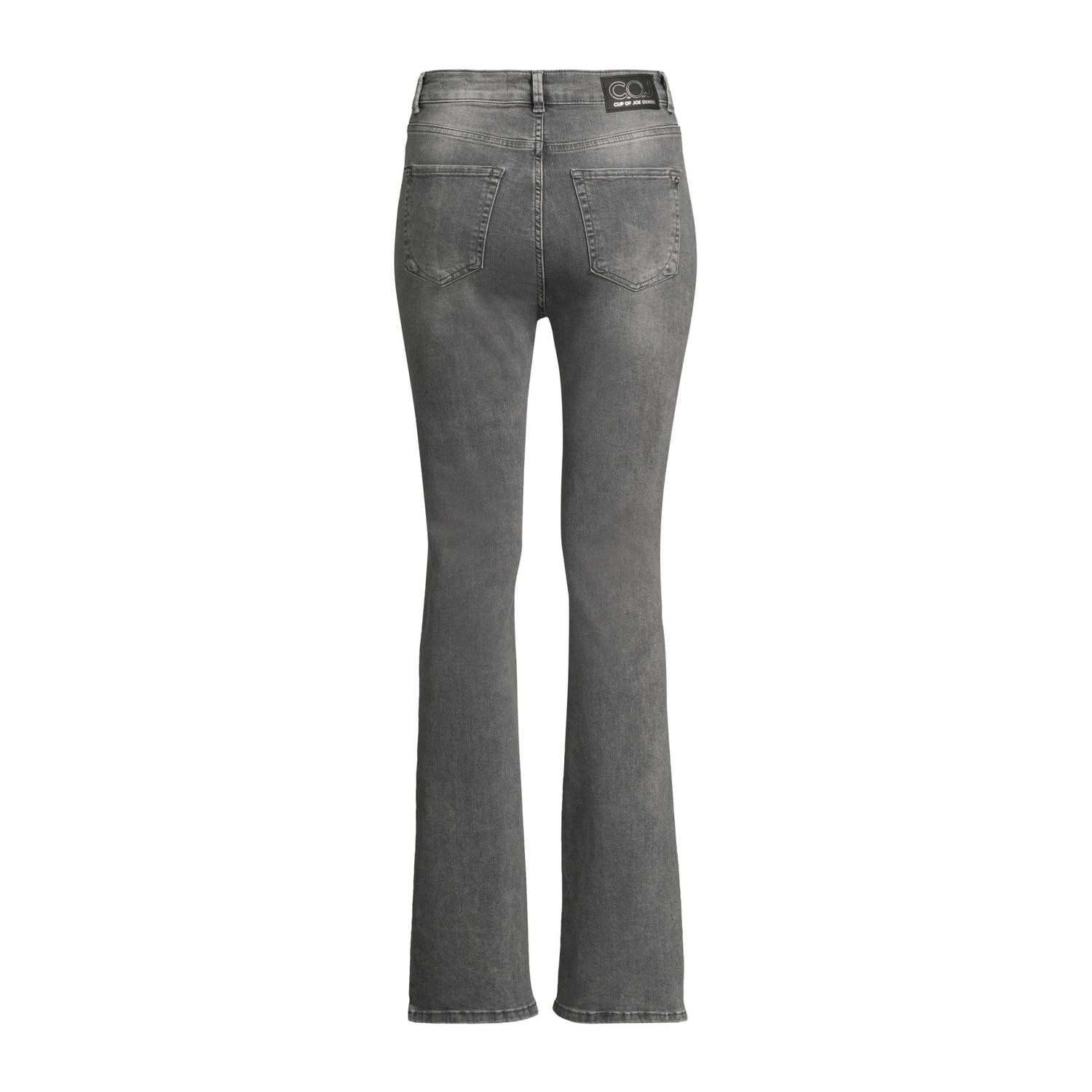 Cup of Joe Denim high waist flared jeans grey denim
