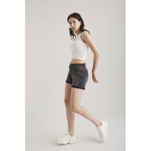 Cup of Joe Denim slim regular waist denim short black denim afbeelding