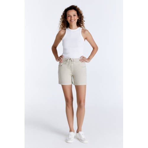 Cup of Joe Denim slim regular waist denim short crème afbeelding