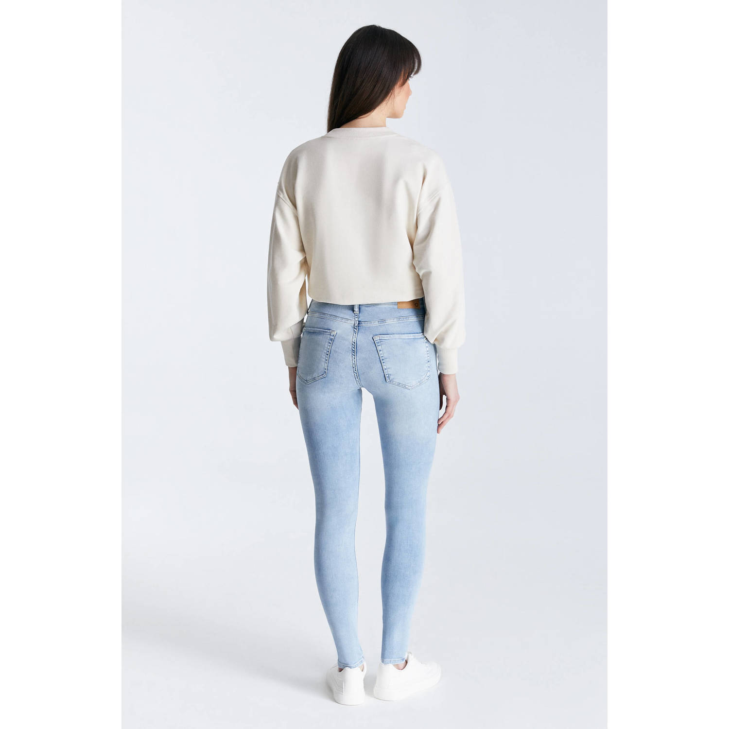Cup of Joe Denim high waist skinny jeans light blue denim