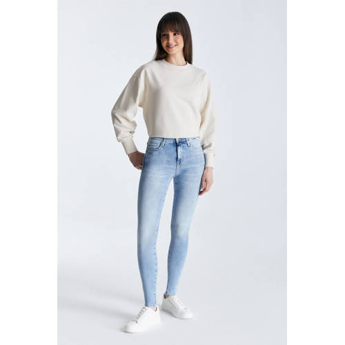 Cup of Joe Denim high waist skinny jeans light blue denim afbeelding