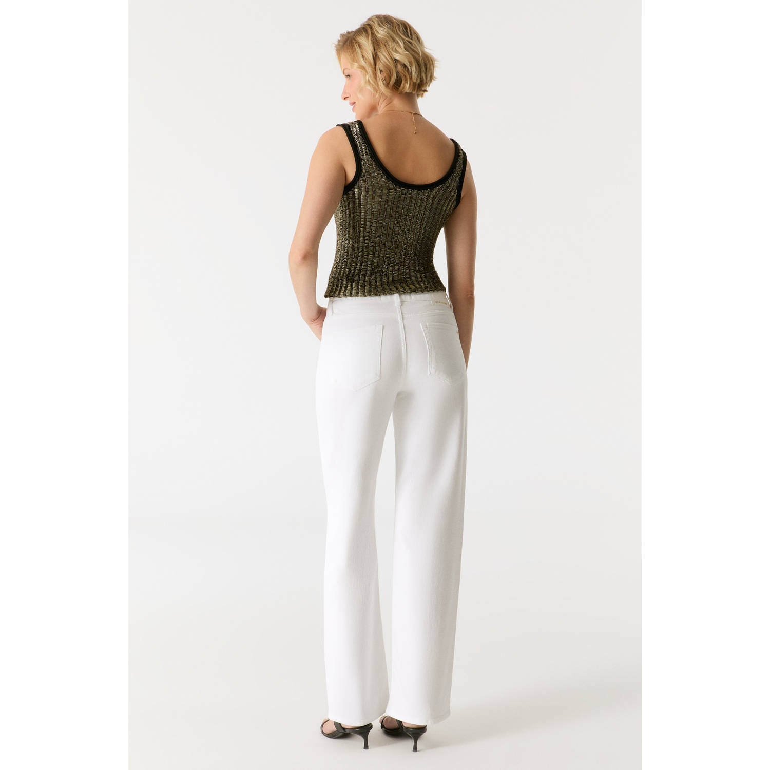 Cup of Joe Denim wide leg jeans wit