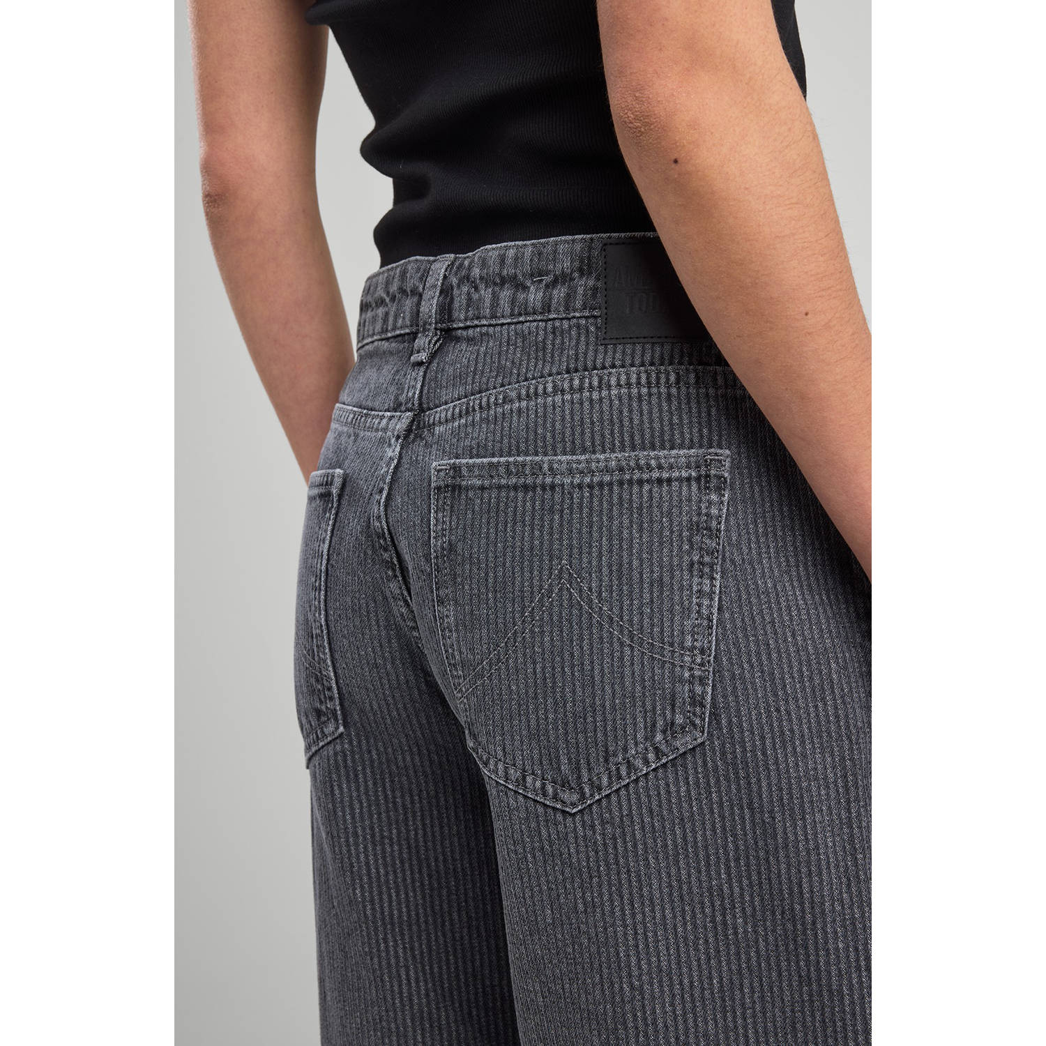 America Today high waist wide leg jeans grey denim