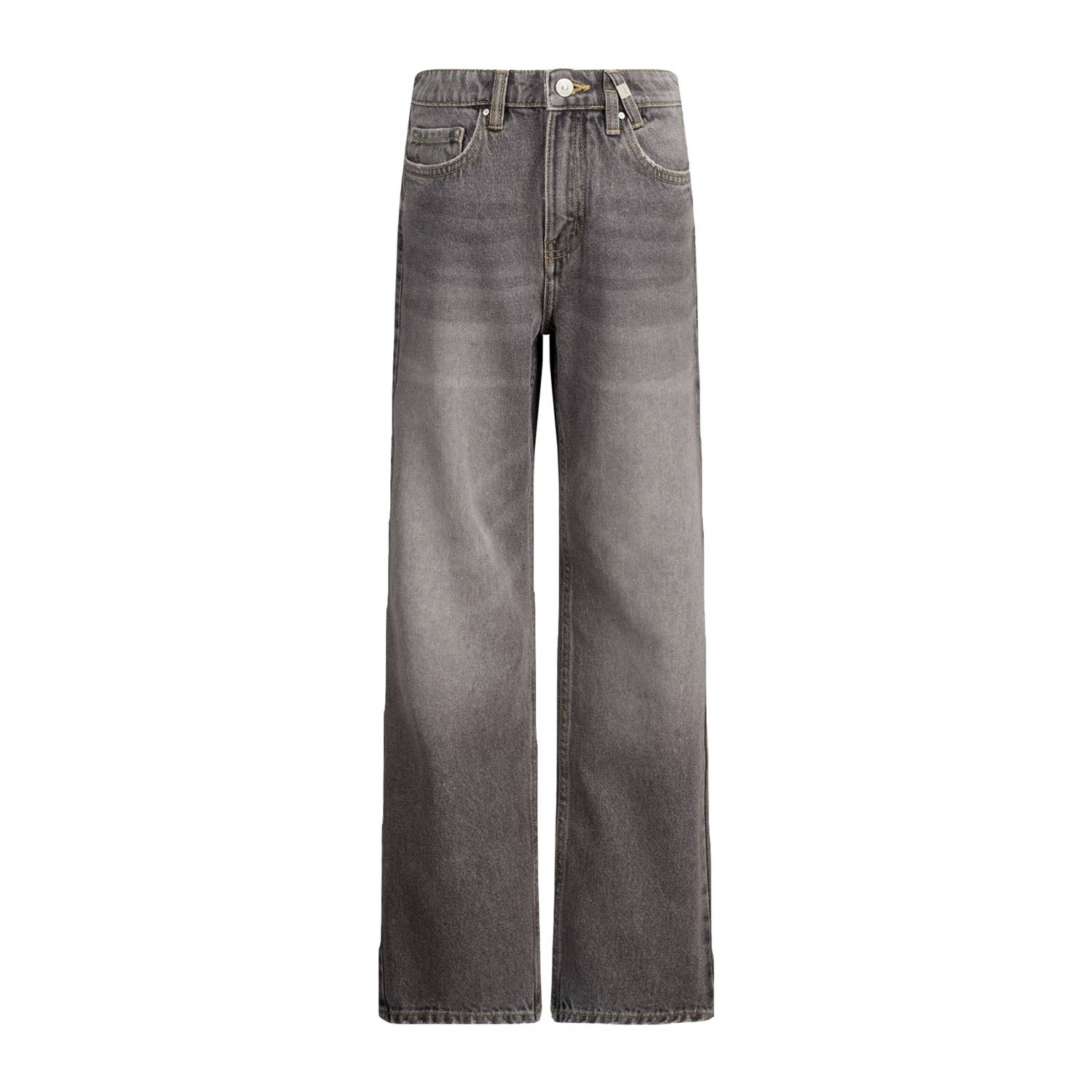 America Today straight leg high waist grey denim