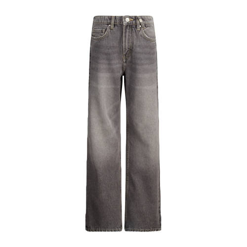 America Today straight leg high waist grey denim afbeelding