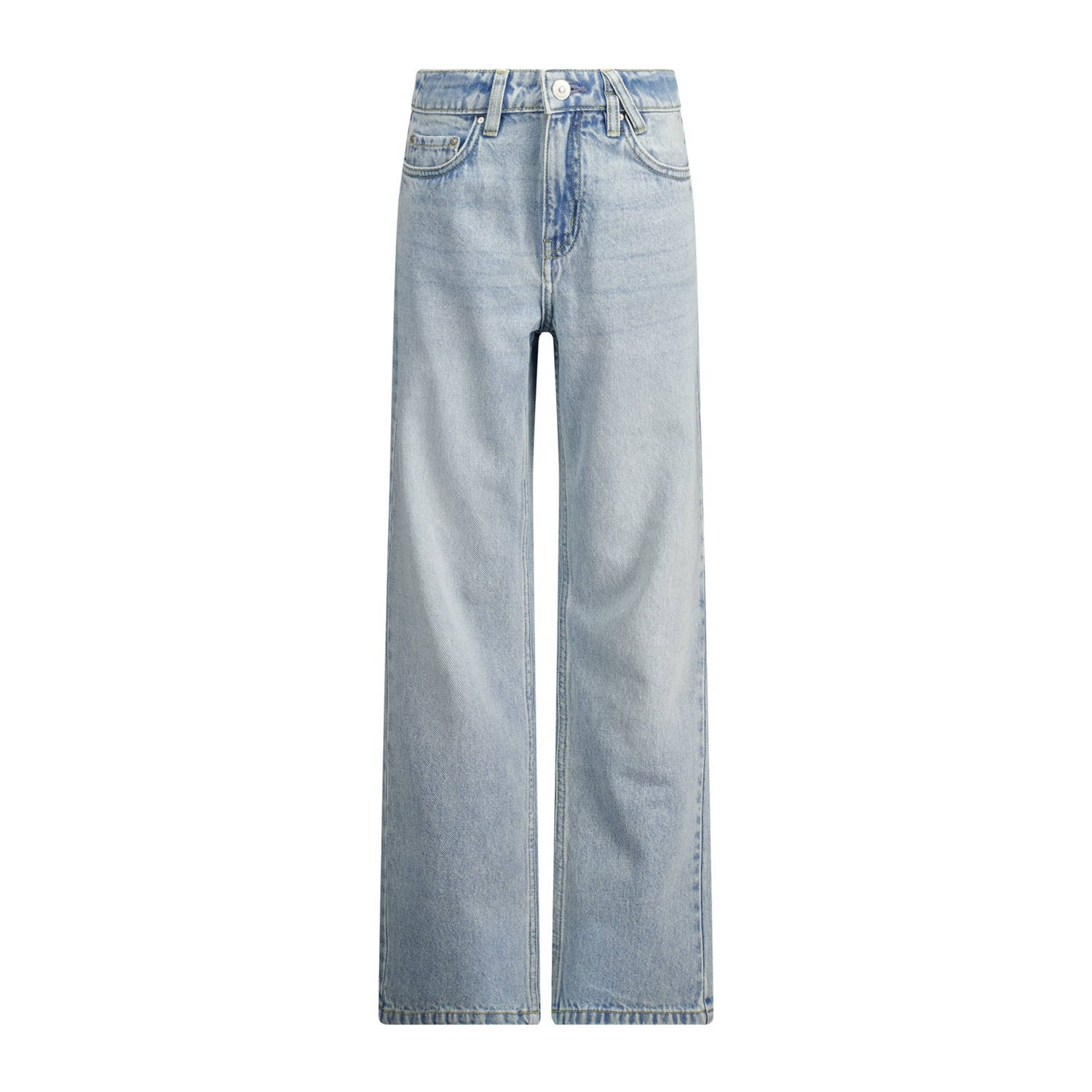 America Today straight leg high waist light blue denim