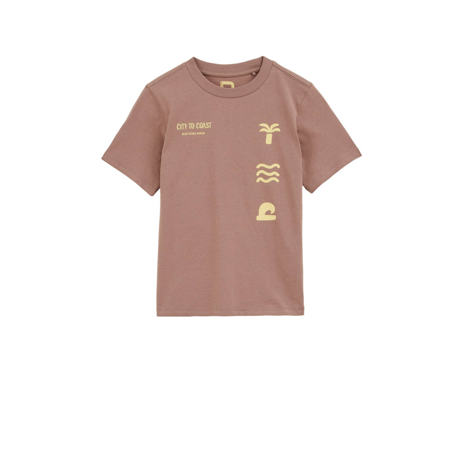 WE Fashion Blue Ridge T-shirt bruin