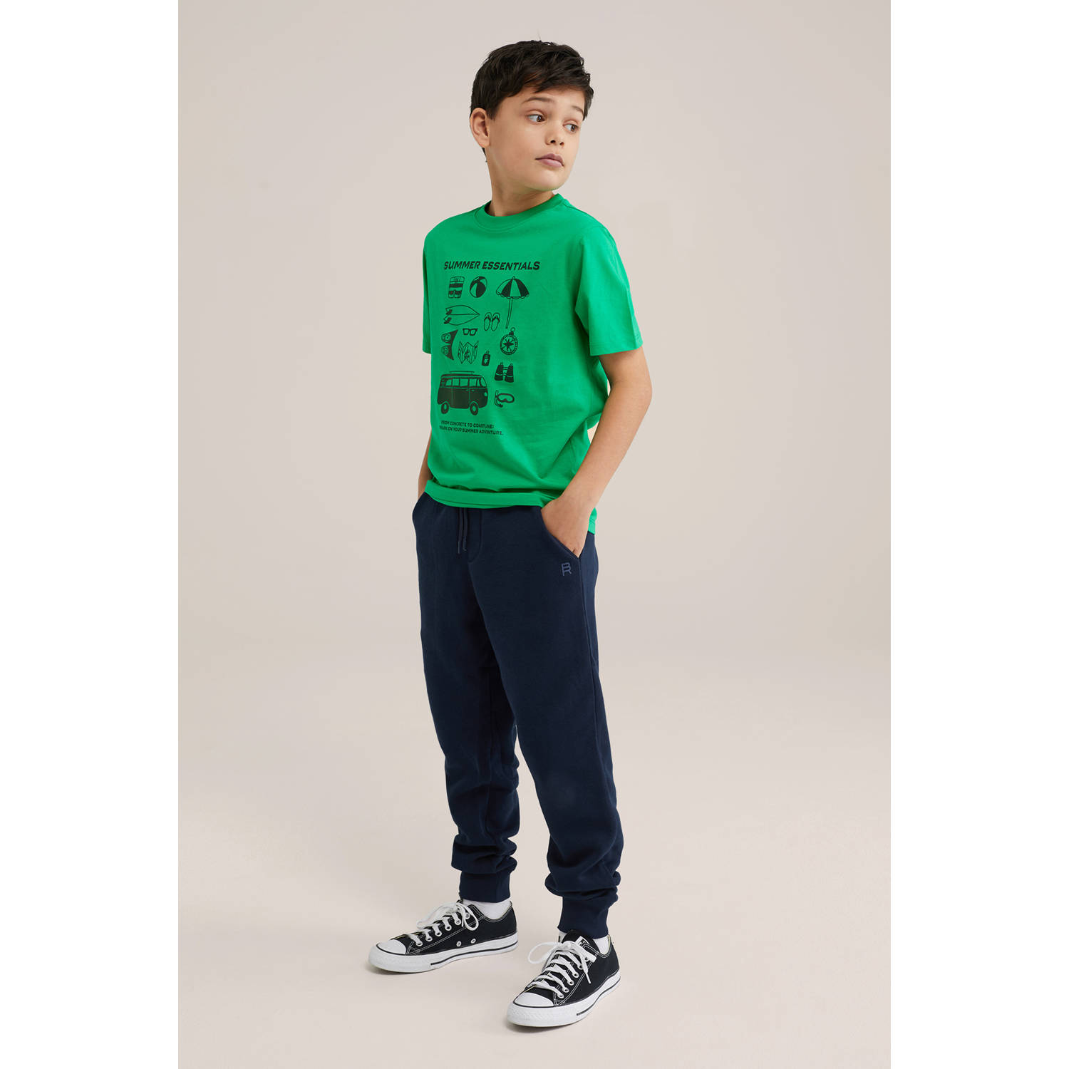 WE Fashion Blue Ridge T-shirt groen