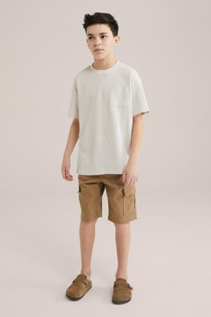T-shirt ecru fijn gebreid