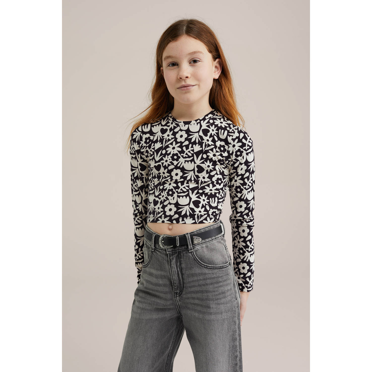 WE Fashion longsleeve zwart
