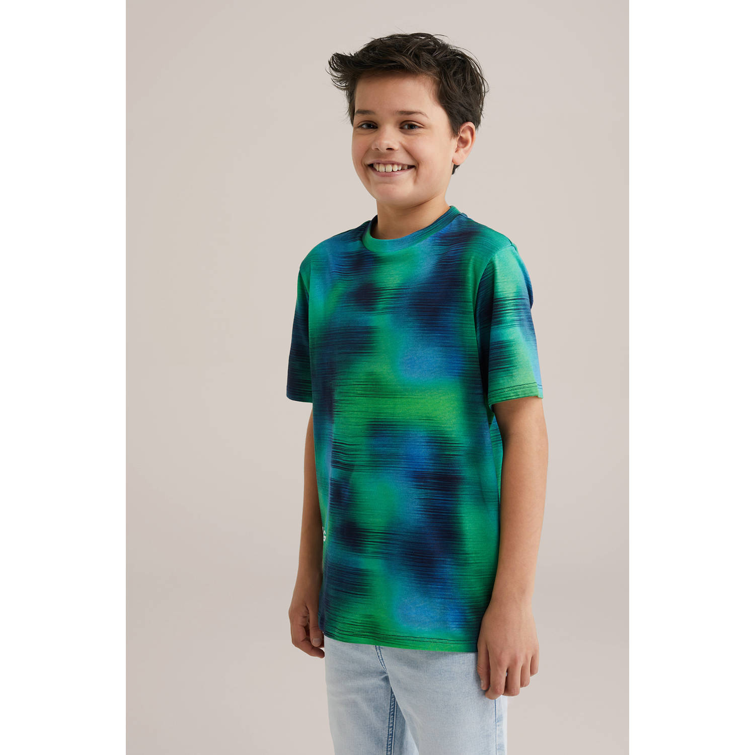 WE Fashion Blue Ridge T-shirt groen