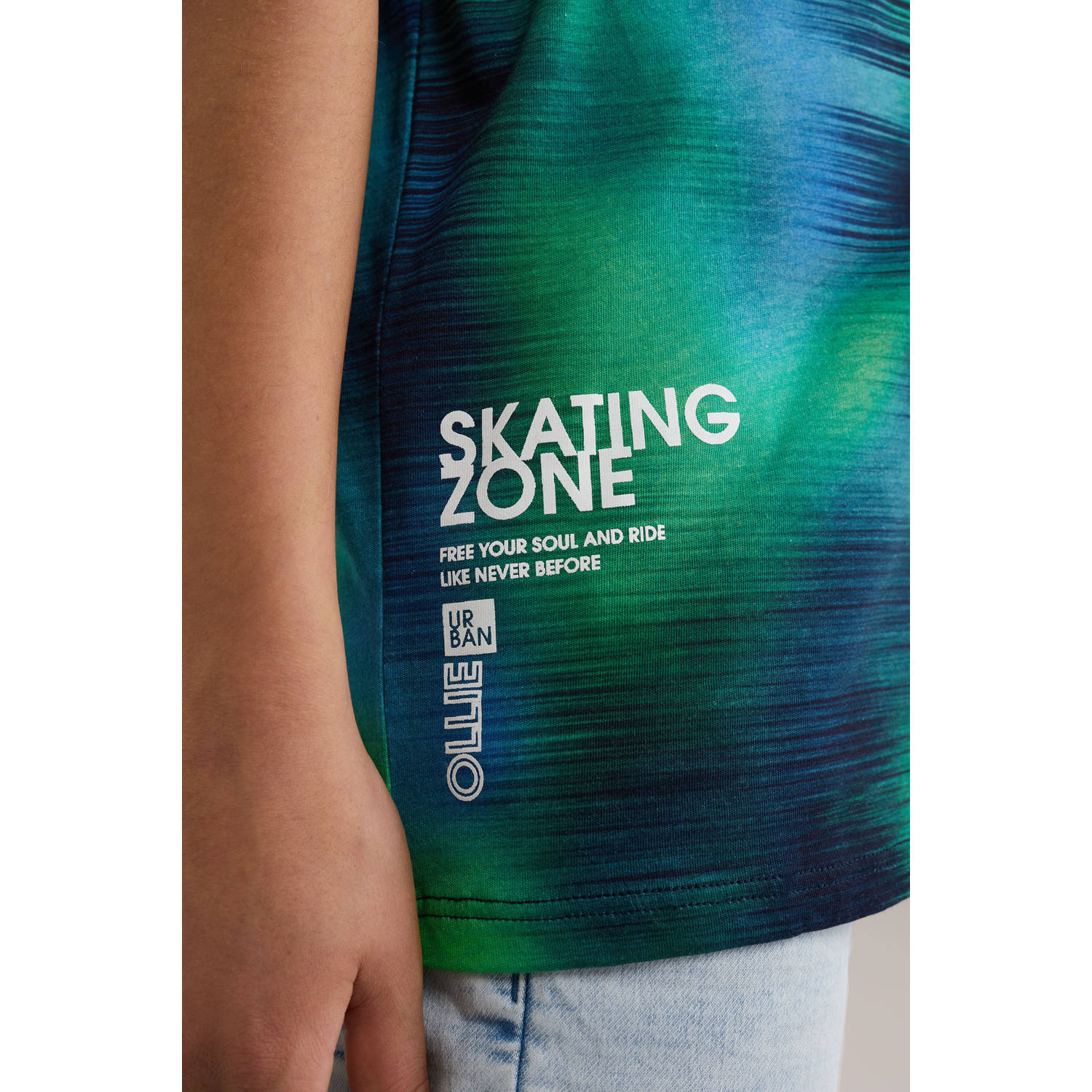 WE Fashion Blue Ridge T-shirt groen