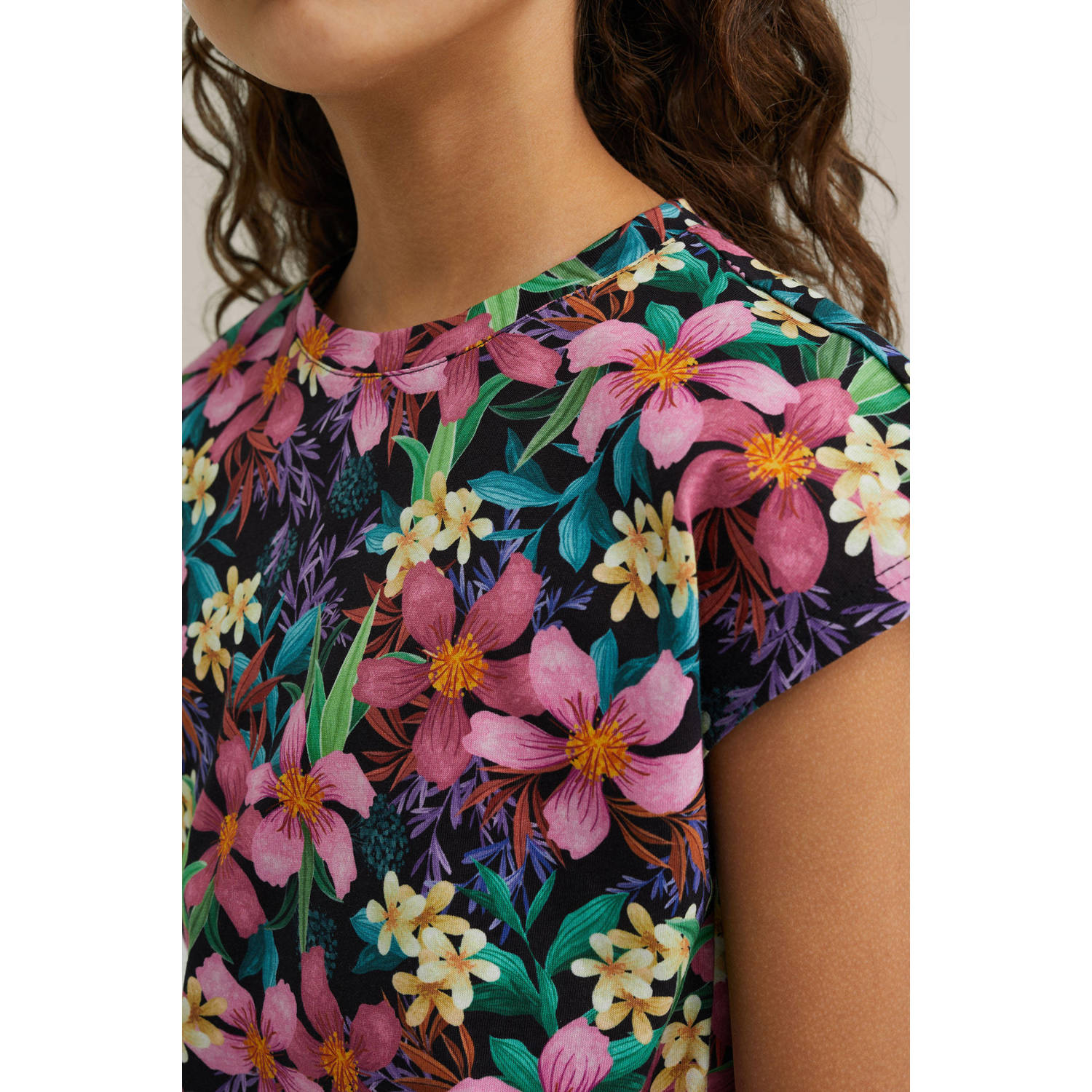 WE Fashion T-shirt donkerblauw