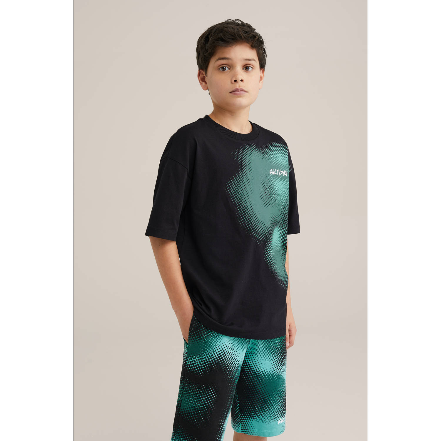 WE Fashion T-shirt zwart