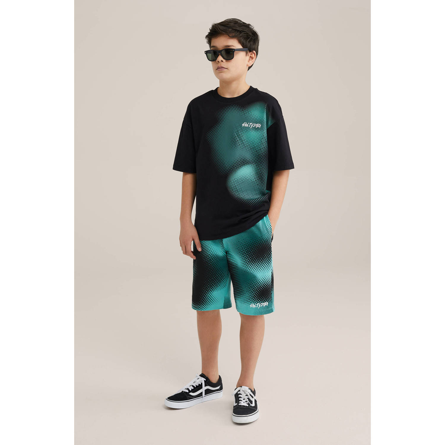 WE Fashion T-shirt zwart