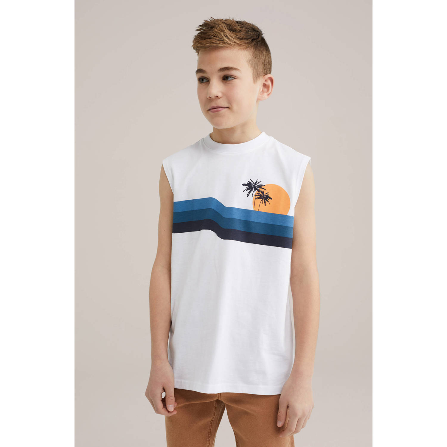 WE Fashion singlet wit