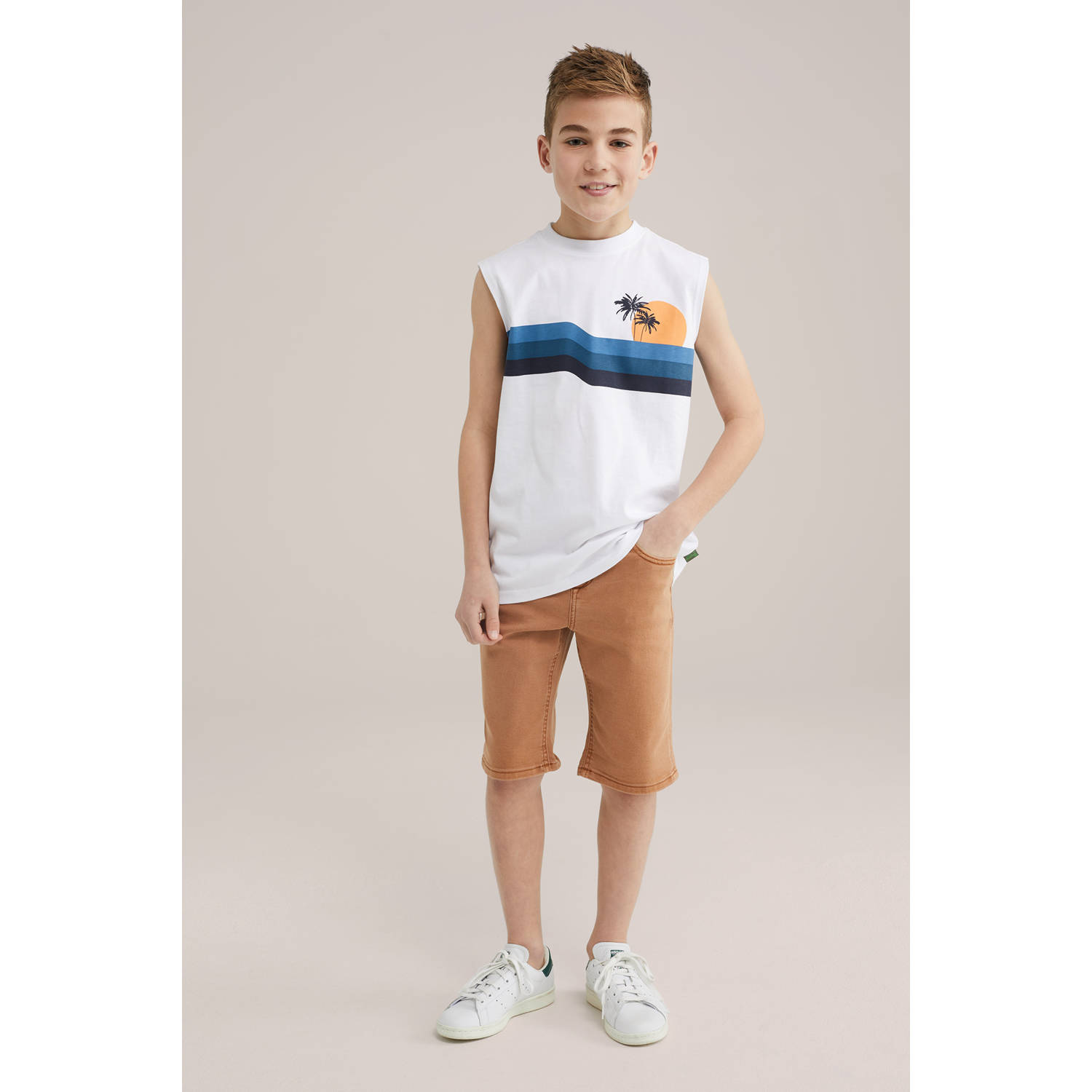 WE Fashion singlet wit