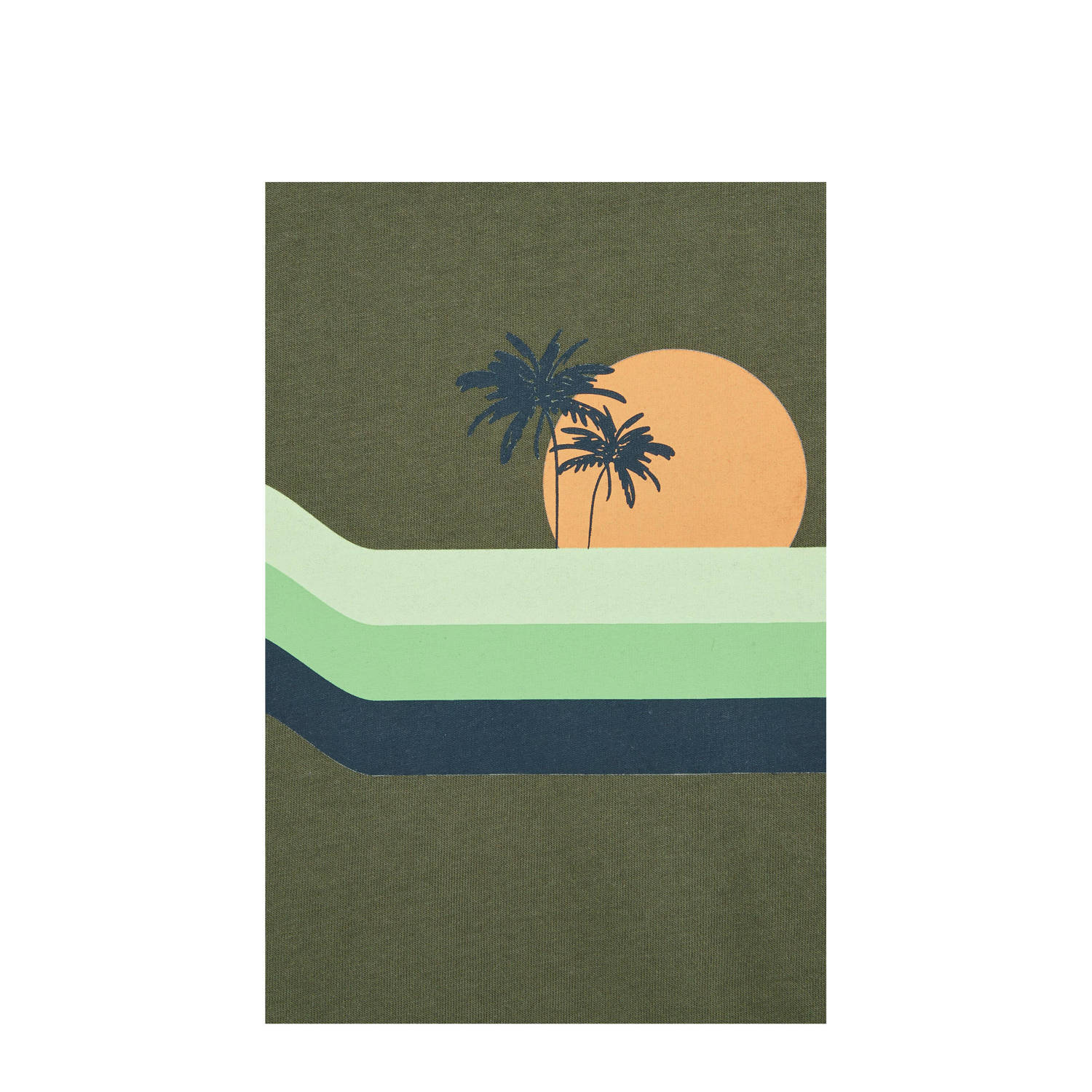 WE Fashion Blue Ridge singlet olijfgroen