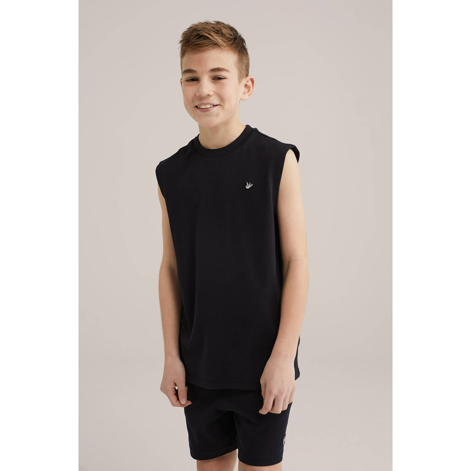 WE Fashion singlet zwart