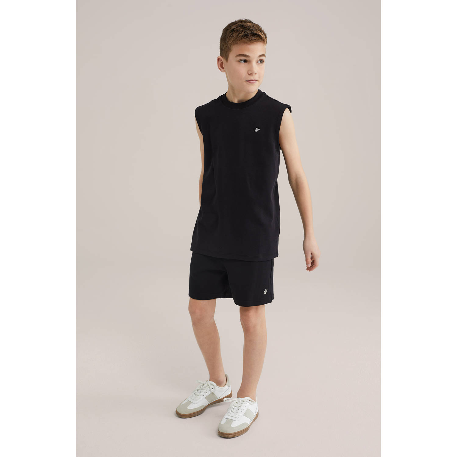 WE Fashion singlet zwart