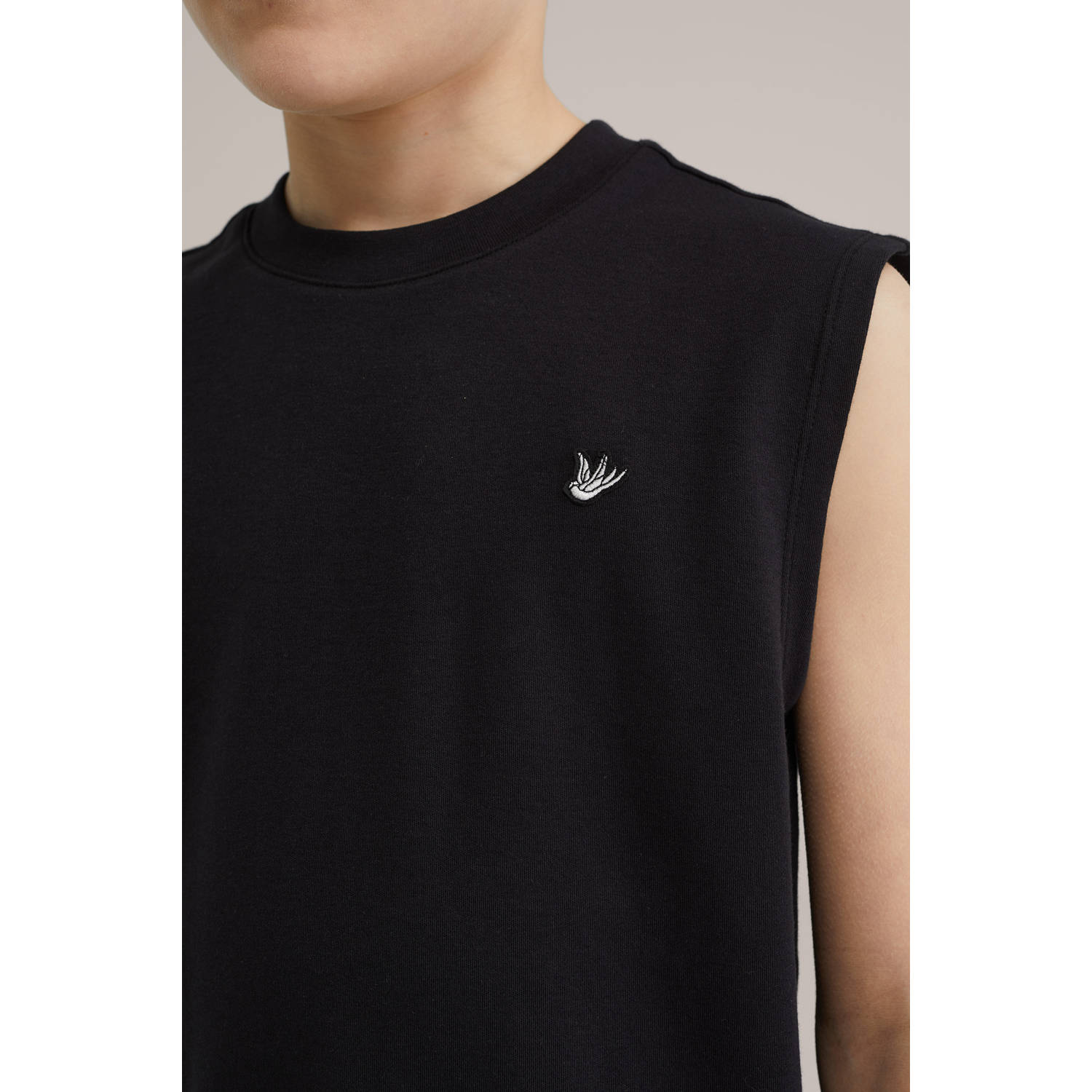 WE Fashion singlet zwart