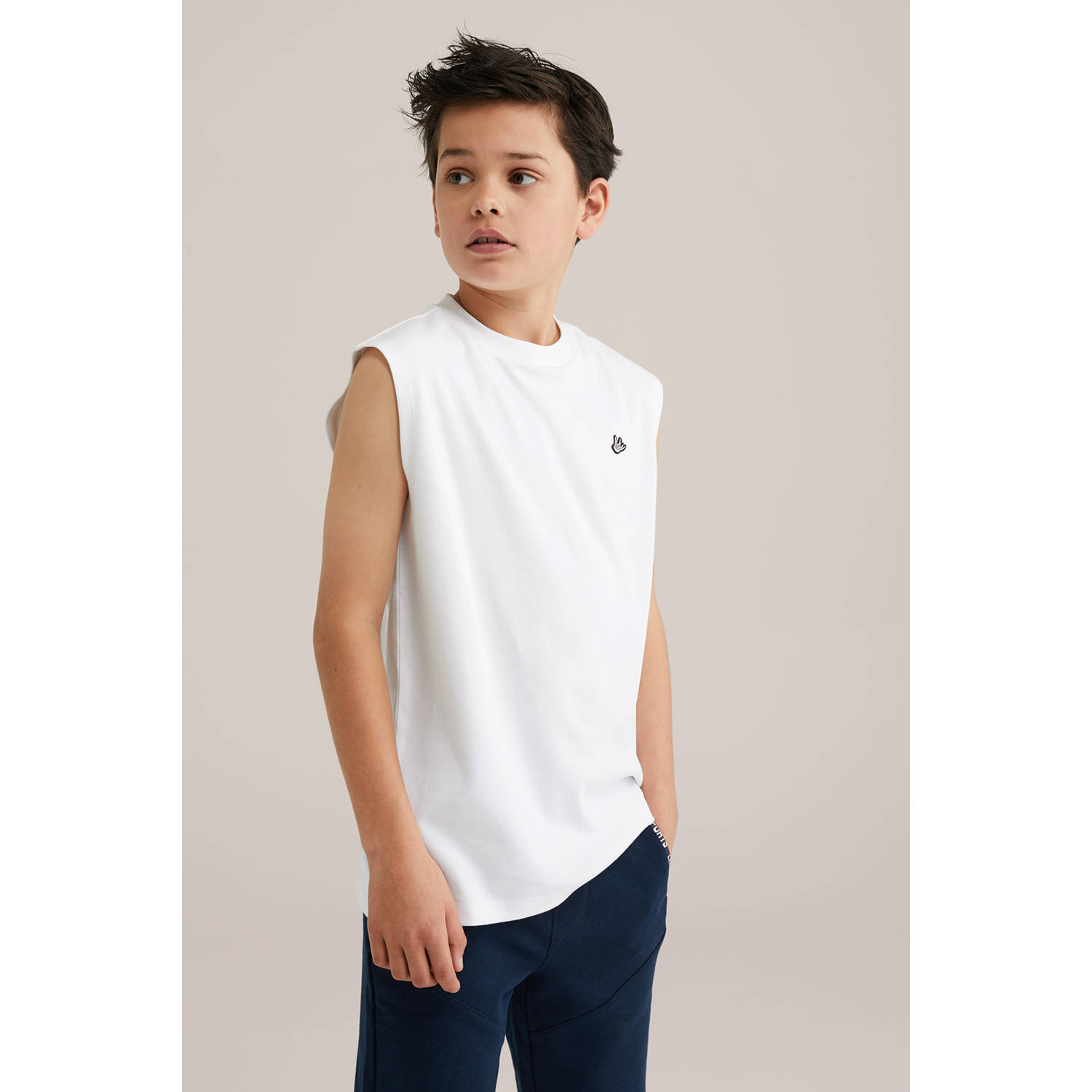 WE Fashion singlet wit